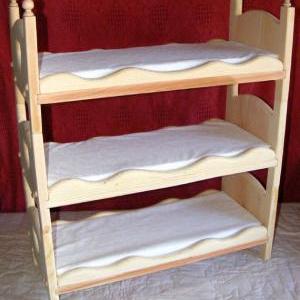 Triple Doll Bed Bunk Bed Mattresses And Ladder..